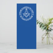 Freemasonsymbool Kaart (Staand voorkant)