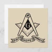 Freemasonsymbool Kaart (Voorkant / Achterkant)