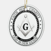 Freemasonsymbool Keramisch Ornament (Links)