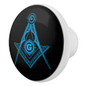 Freemasonsymbool Keramische Knop (Rechts)