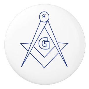 Freemasonsymbool Keramische Knop