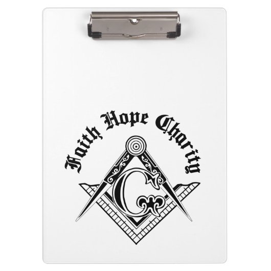 Freemasonsymbool Klembord (Voorkant)