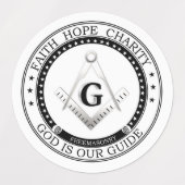 Freemasonsymbool Labels (Design 1)