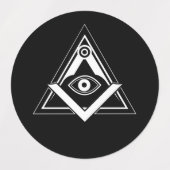 Freemasonsymbool Labels (Design 1)