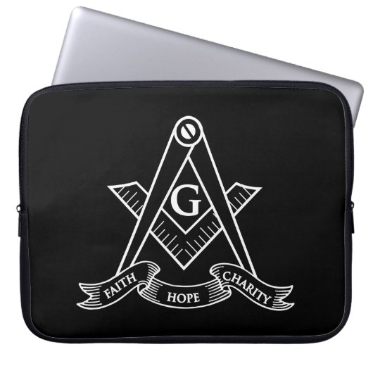Freemasonsymbool Laptop Sleeve (Voorkant)