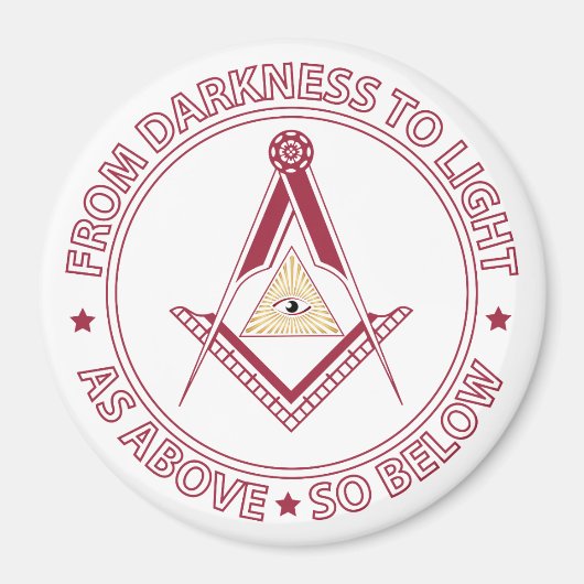 Freemasonsymbool Magneet (Voorkant)