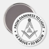 Freemasonsymbool Magneet (Voorkant / Achterkant)