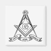 Freemasonsymbool Magneet (Voorkant)