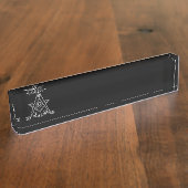 Freemasonsymbool Naambordje (Zijkant)