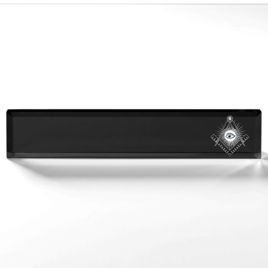 Freemasonsymbool Naambordje (Voorkant)