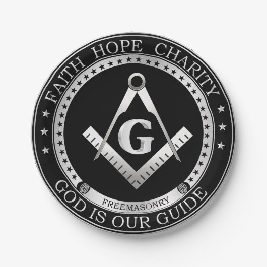 Freemasonsymbool Papieren Bordje (Voorkant)