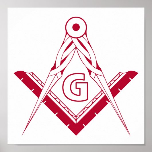 Freemasonsymbool Poster (Voorkant)