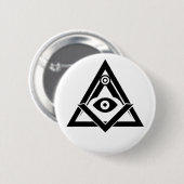 Freemasonsymbool Ronde Button 5,7 Cm (Voorkant /achterkant)