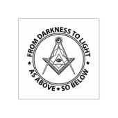 Freemasonsymbool Rubberstempel (Afrduk)