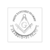 Freemasonsymbool Rubberstempel (Afrduk)