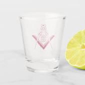 Freemasonsymbool Shot Glas (Achterkant)