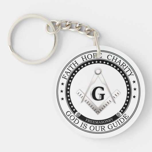 Freemasonsymbool Sleutelhanger (Voorkant)
