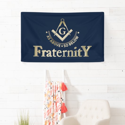 Freemasonsymbool Spandoek (Insitu)