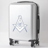 Freemasonsymbool Sticker (Koffer)