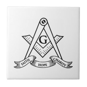Freemasonsymbool Tegeltje
