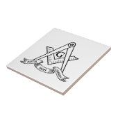 Freemasonsymbool Tegeltje (Zijkant)