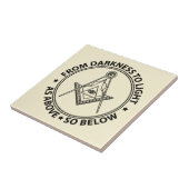Freemasonsymbool Tegeltje (Zijkant)