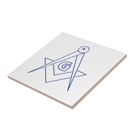 Freemasonsymbool Tegeltje (Zijkant)