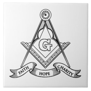Freemasonsymbool Tegeltje
