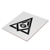 Freemasonsymbool Tegeltje (Zijkant)