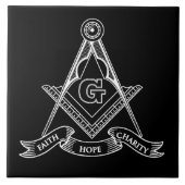 Freemasonsymbool Tegeltje (Voorkant)