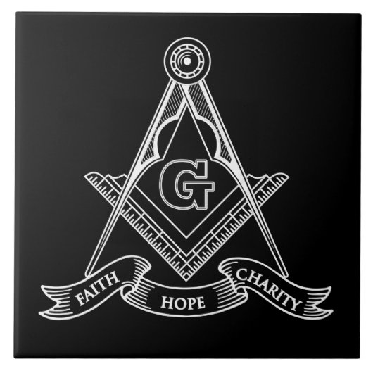 Freemasonsymbool Tegeltje (Voorkant)