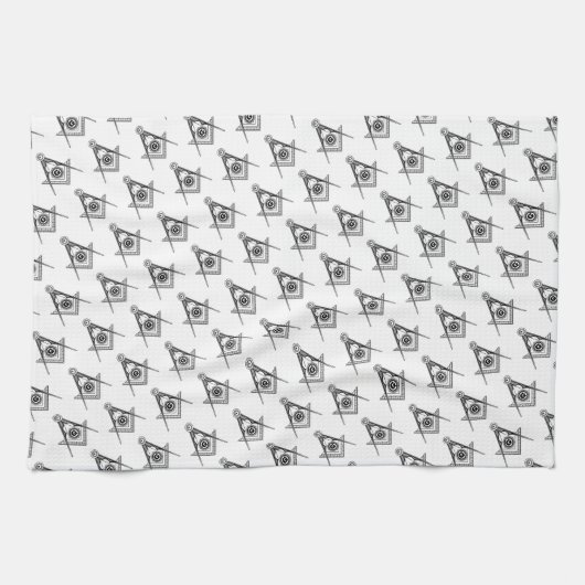 Freemasonsymbool Theedoek (Horizontaal)