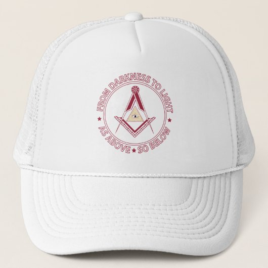 Freemasonsymbool Trucker Pet (Voorkant)