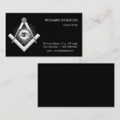 Freemasonsymbool Visitekaartje (Voorkant / Achterkant)
