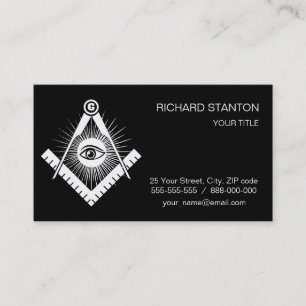 Freemasonsymbool Visitekaartje