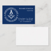Freemasonsymbool Visitekaartje (Voorkant / Achterkant)