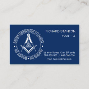 Freemasonsymbool Visitekaartje