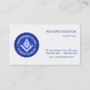 Freemasonsymbool Visitekaartje