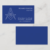 Freemasonsymbool Visitekaartje (Voorkant / Achterkant)