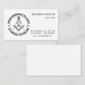 Freemasonsymbool Visitekaartje (Voorkant / Achterkant)