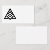 Freemasonsymbool Visitekaartje (Voorkant / Achterkant)