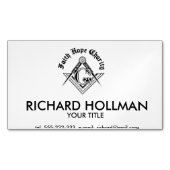 Freemasonsymbool Visitekaartje Magneet (Voorkant)