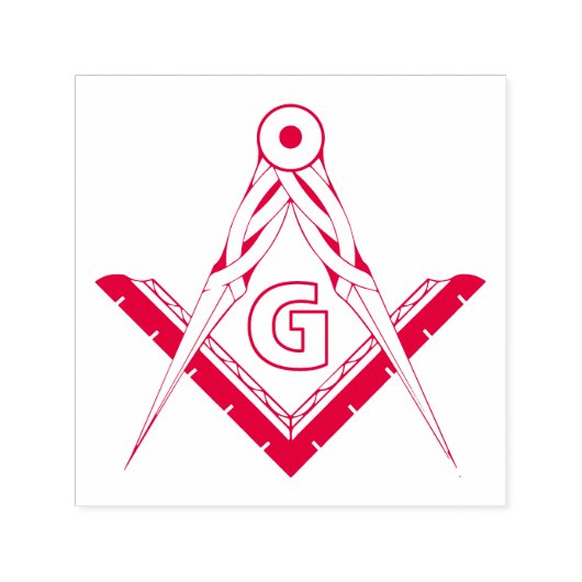 Freemasonsymbool Zelfinktende Stempel (Design)