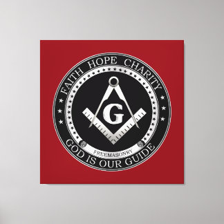 Freemasonzegel Canvas Afdruk