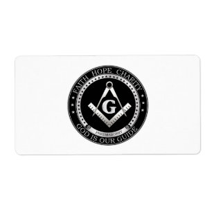 Freemasonzegel Etiket