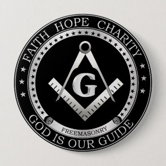 Freemasonzegel Ronde Button 4,0 Cm