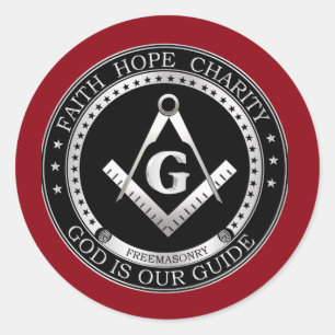 Freemasonzegel Ronde Sticker