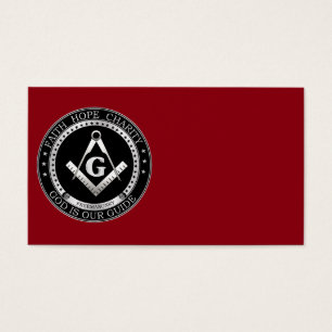 Freemasonzegel Visitekaartjes