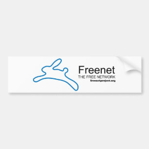 Freenet Bunny en naam Bumpersticker
