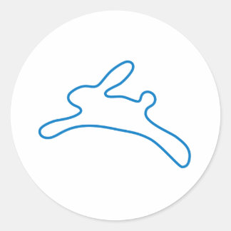 Freenet Bunny Logo Ronde Sticker